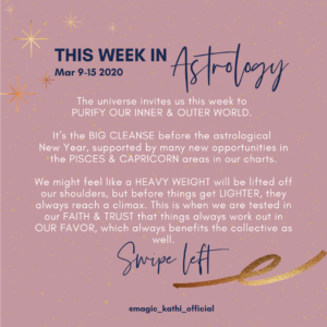 This week in Astrology: Full Moon in Virgo, Venus in Taurus, Mars in Capricorn and major shifts with Chiron and Lilith in Aries!