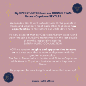 This week in Astrology: Full Moon in Virgo, Venus in Taurus, Mars in Capricorn and major shifts with Chiron and Lilith in Aries!