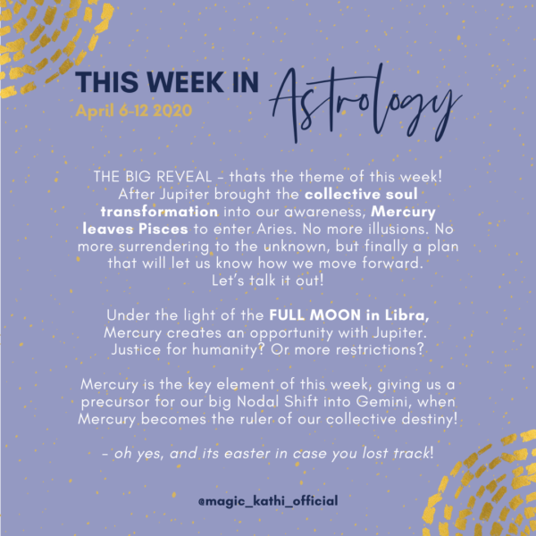 This week in Astrology: Full Moon in Libra, Mercury enters Aries + major shifts for Easter!